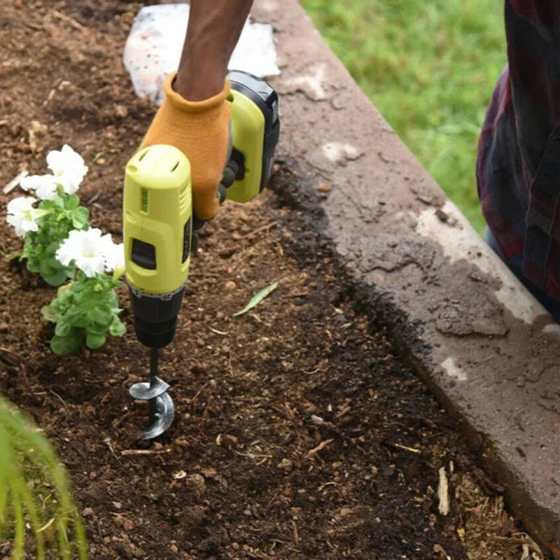 BROCA ESPIRAL DE JARDINAGEM - ENCAIXA EM QUALQUER FURADEIRA