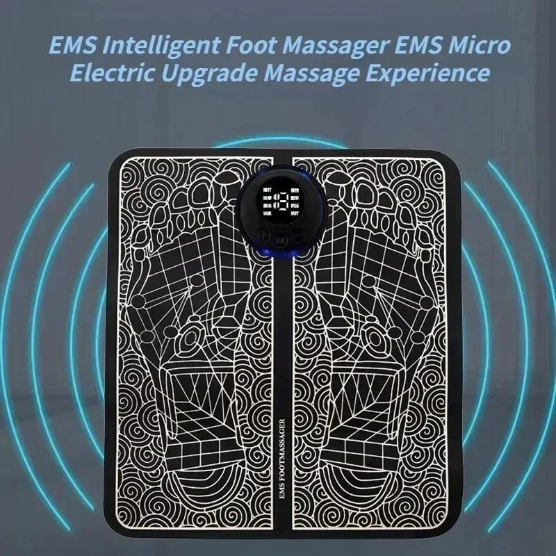 MASSAGEADOR PARA OS PÉS EMS - ALÍVIO DE DORES E INCHAÇO - CARREGAMENTO VIA USB